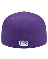 New Era Men's White/Purple Jersey Shore BlueClaws Copa de la Diversion 59FIFTY Fitted Hat