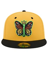 New Era Men's Yellow/Black Eugene Emeralds Copa de la Diversion 59FIFTY Fitted Hat