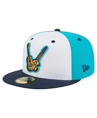 New Era Men's White Nashville Sounds Copa de la Diversion 59FIFTY Fitted Hat
