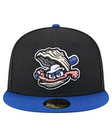 New Era Men's Black/Blue Biloxi Shuckers Authentic Collection 59FIFTY Fitted Hat