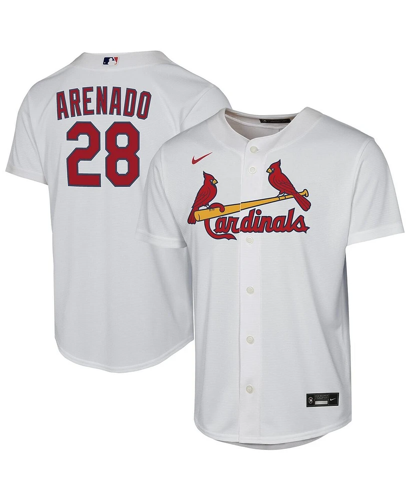 Nike Big Boys and Girls Nolan Arenado White St. Louis Cardinals Home Replica Player Jersey