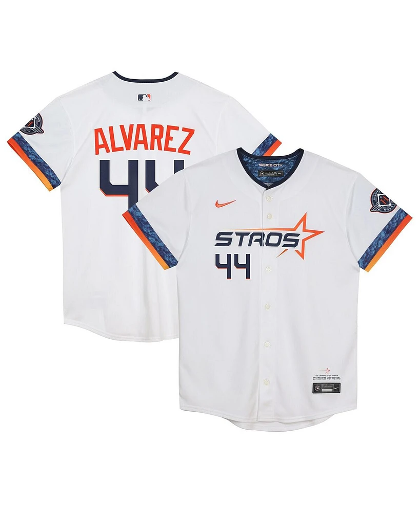 Nike Preschool Yordan Alvarez White Houston Astros 2025 City Connect Limited Player Jersey