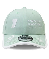 New Era Men's Max Verstappen Green Red Bull Racing 1 9FORTY Adjustable Hat