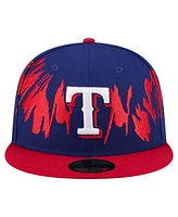 New Era Men's Royal/Red Texas Rangers Retro Pattern 59FIFTY Fitted Hat