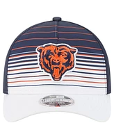 New Era Men's White/Navy Chicago Bears Adventure Gradient 9FORTY M-Crown A-Frame Adjustable Hat
