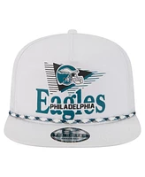 New Era Men's White Philadelphia Eagles Collide Golfer Snapback Hat