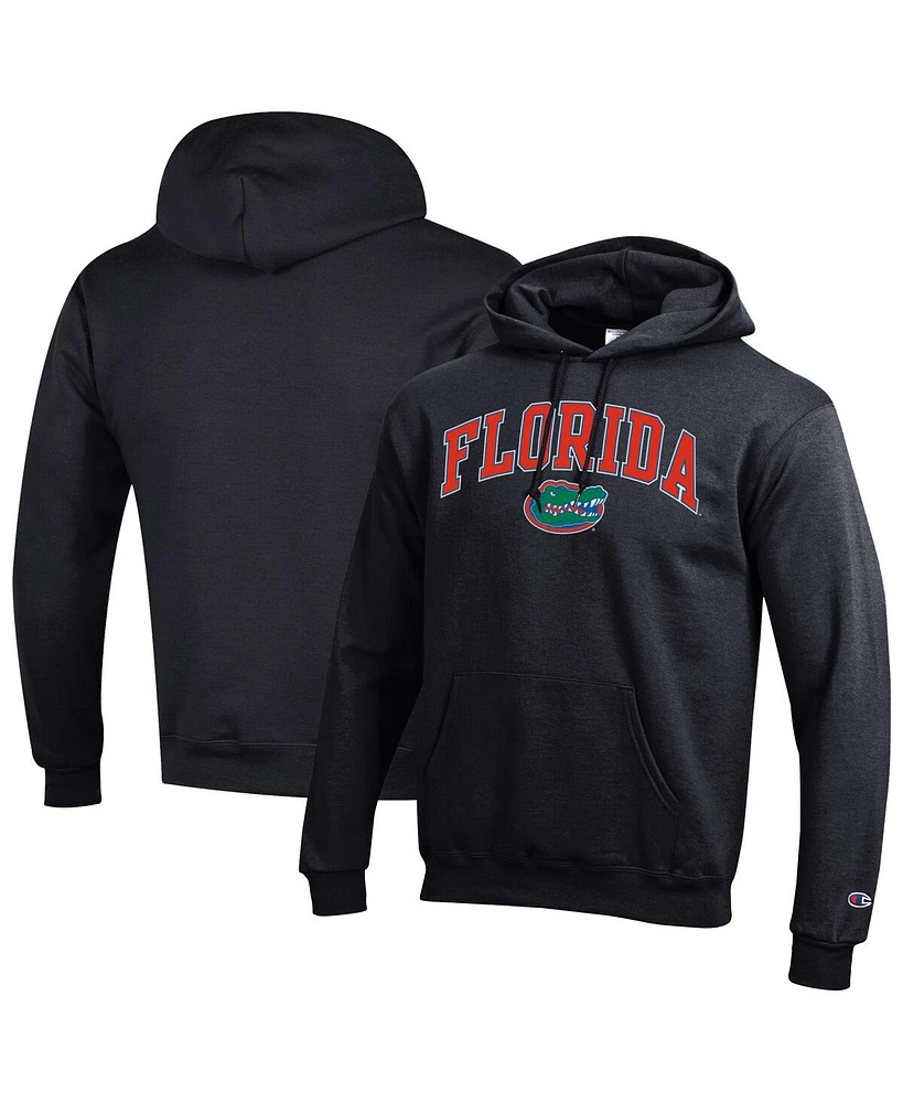 Champion Men's Black Florida Gators Arched Logo Fleece Pullover Hoodie