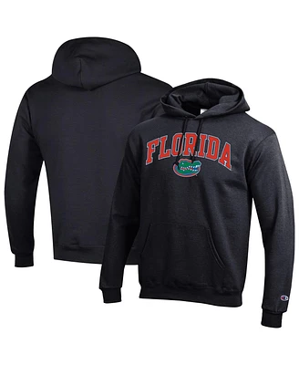 Champion Men's Black Florida Gators Arched Logo Fleece Pullover Hoodie