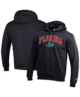 Champion Men's Black Florida Gators Arched Logo Fleece Pullover Hoodie