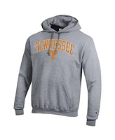 Champion Men's Heather Gray Tennessee Volunteers Arch Over Logo Pullover Hoodie
