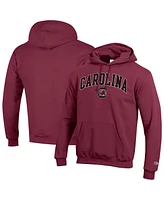 Champion Men's Garnet South Carolina Gamecocks Arch Over Logo Pullover Hoodie