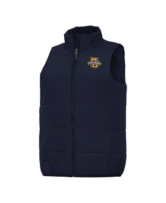 Antigua Women's Navy Marquette Golden Eagles Experience Full-Zip Vest