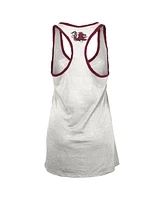 Pressbox Women's White/Garnet South Carolina Gamecocks Tracy Racerback Tank Top