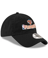 New Era Men's Black New York Knicks 2025 Nba Playoffs 9TWENTY Adjustable Hat