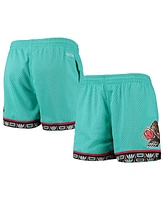 Mitchell & Ness Women's Turquoise Vancouver Grizzlies Hardwood Classics Jump Shot Shorts