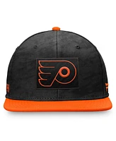 Fanatics Men's Black/Orange Philadelphia Flyers Authentic Pro Rink Snapback Hat