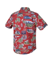 Reyn Spooner Men's Red St. Louis Cardinals Scenic Tri-Blend Performance Button-Up Top