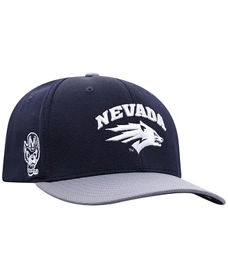 Top of the World Men's True Navy/Ash Nevada Wolf Pack Reflex Fitted Hat