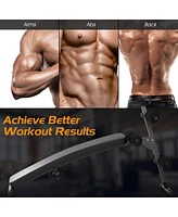 Adjustable Decline Sit-Up Bench with Arc Shape – Perfect for Full-Body Core Exercise at Home