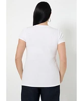June + Vie Plus Ribbed Crewneck Top