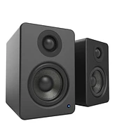 Kanto YU2 Powered Desktop Speakers and SE2 Speaker Stands for Small Speakers - Pair