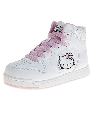 Hello Kitty Little and Big Girls Lace Up High Top Sneakers