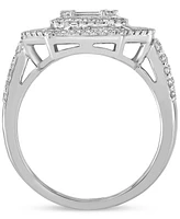 Diamond Cluster Statement Ring (2 ct. t.w.) in 14k White Gold