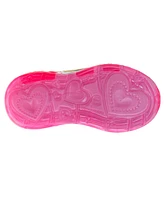 Disney Toddler Girls Princess Hook and Loop Sneakers