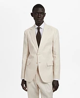 Mango Men's Linen Slim-Fit Suit Blazer