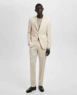 Mango Men's Salerno Linen Slim-Fit Suit Blazer