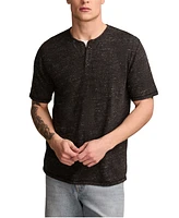 Lucky Brand Men's Linen Short Sleeve Henley Shirt