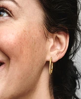 Pandora Gold-Plated Moments Charm Hoop Earrings