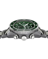 Rado Men's Swiss Automatic Chronograph Silver-Tone High-Tech Ceramic & Titanium Bracelet Watch 43mm