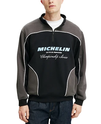 Cotton On Men's Michelin Racing Fleece Sweatshirt