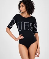 Guess Women's Bling Logo Bodysuit