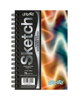 UCreate Neon Squiggles Poly Sketch Book, Pack of 3