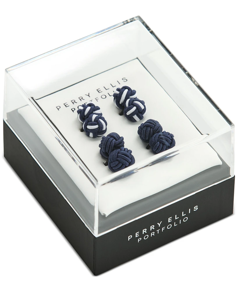 Perry Ellis Portfolio Men's Silk Knot Cufflinks