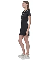 Dkny Sport Women's Court Pique Knit Polo Dress