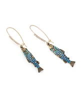 Betsey Johnson Mermaid Jewels Fish Dangle Earrings