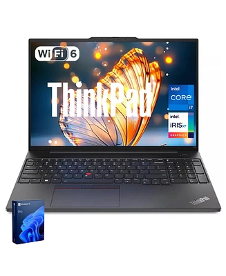 Lenovo ThinkPad E16 16" Business Traditional Laptop Intel Core i7 1355U 16GB Ram Intel Iris Xe Graphics 1TB Ssd Storage Windows 11 Pro Fhd+ 60Hz
