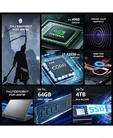 Thunderobot Radiant 16 4060 2.5K Gaming Laptop, 16" Wqxga 165Hz Display, Intel Core i7-13650HX, GeForce Rtx 4060, 16GB DDR5 Ram, 512GB PCIe Ssd, Rgb B