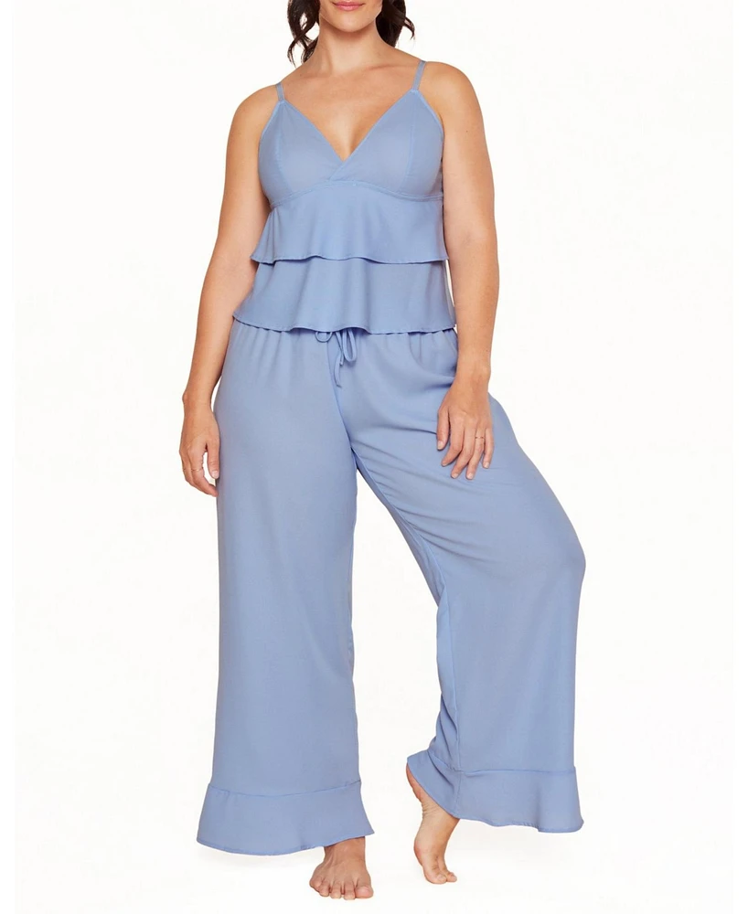 Adore Me Plus Size Brigita Pajama Cami & Pants Set