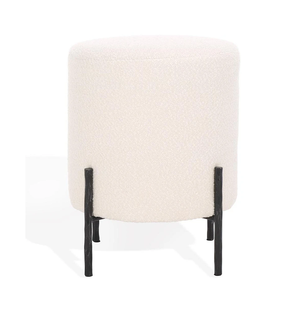 Jessa Round Boucle Ottoman
