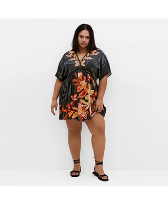 City Chic Plus Island Breeze Kaftan
