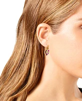 Betsey Johnson Faux Stone Heart Critter Dangle Earrings