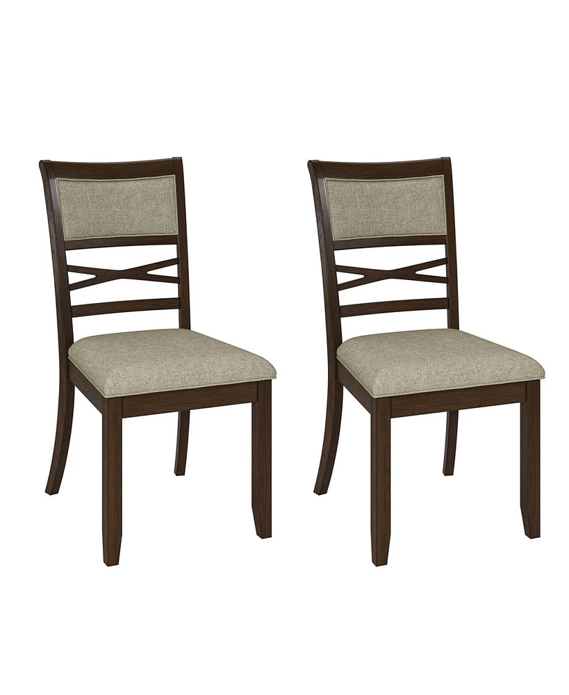 Felix Transitional Solid Wood Dining Chair(Set of 2)