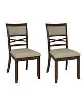 Felix Transitional Solid Wood Dining Chair(Set of 2)