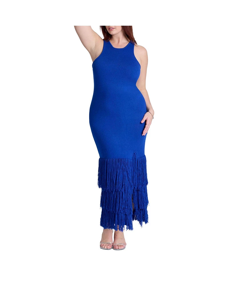 Eloquii Plus Fringe Maxi Dress