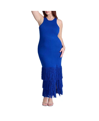 Eloquii Plus Fringe Maxi Dress
