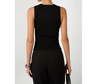 WeWoreWhat Women's Twist Front Flyaway Tank